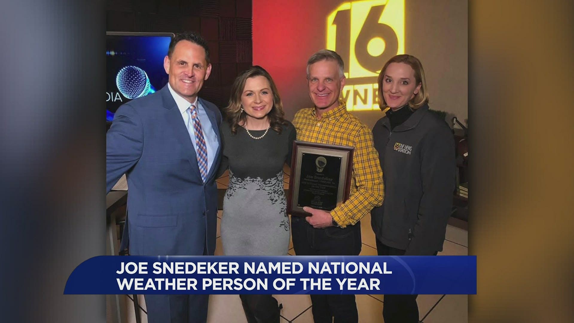 The Federal Alliance for Safe Homes has named Meteorologist Joe Snedeker Weather Person of the Year.