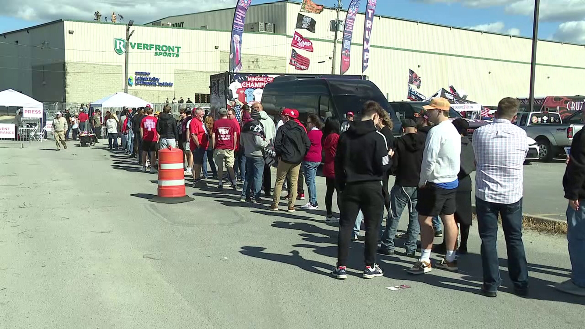 Trump hosted a rally at Riverfront Sports Complex on West Olive Street in Scranton.