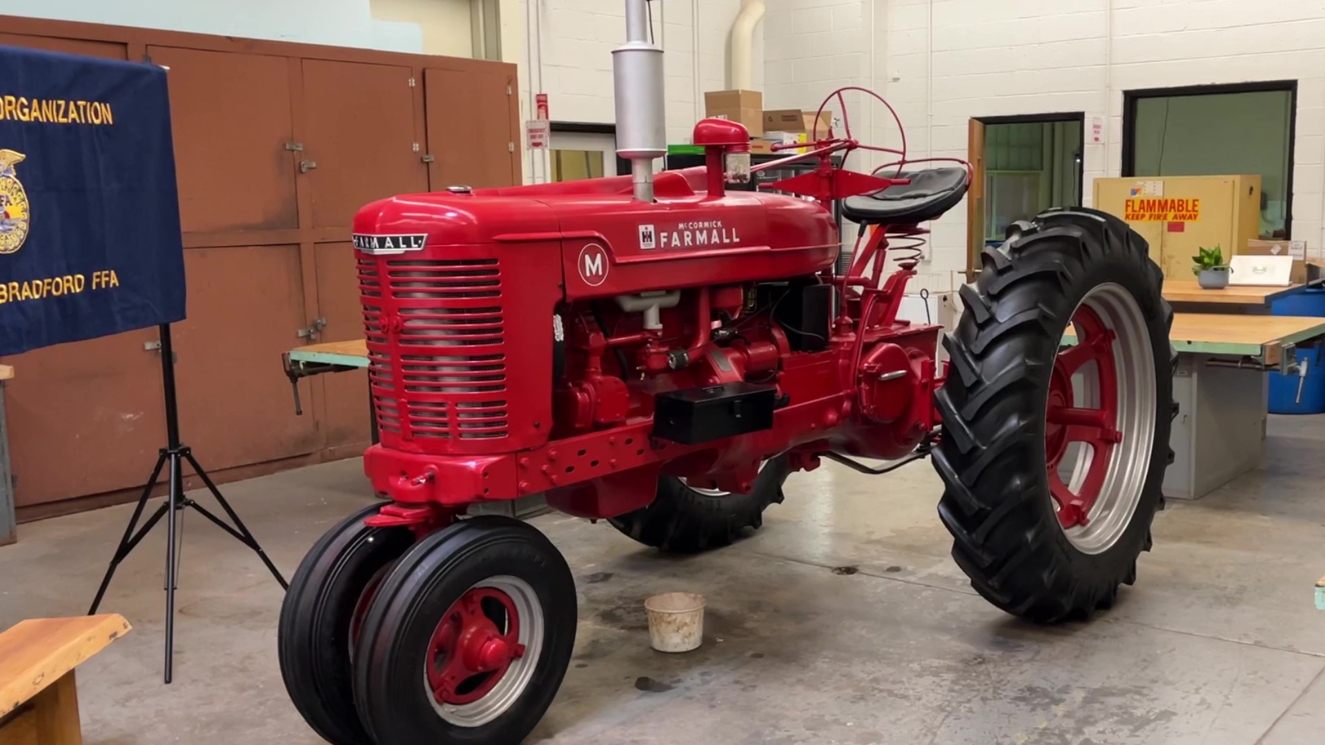 A 1941 Farmall is running again, thanks to the determination of the high school students who restored it.