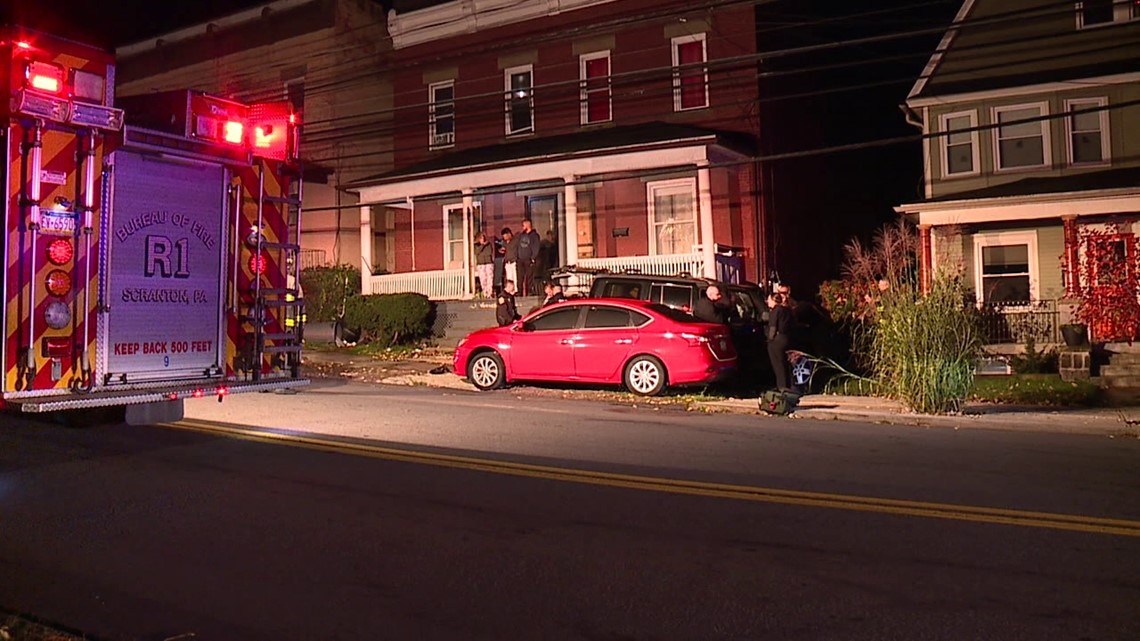 Driver crashes into home in Scranton