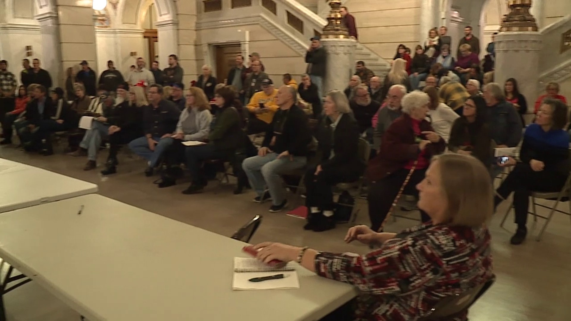 The board of elections held a special meeting Monday night at the Luzerne County Courthouse.