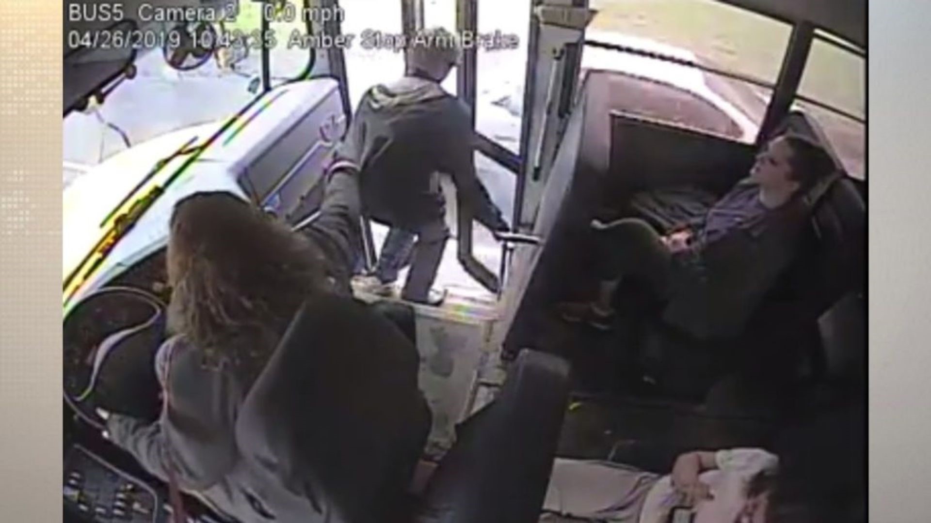 Caught On Camera: New York School Bus Driver Saves Student From Speeding Car