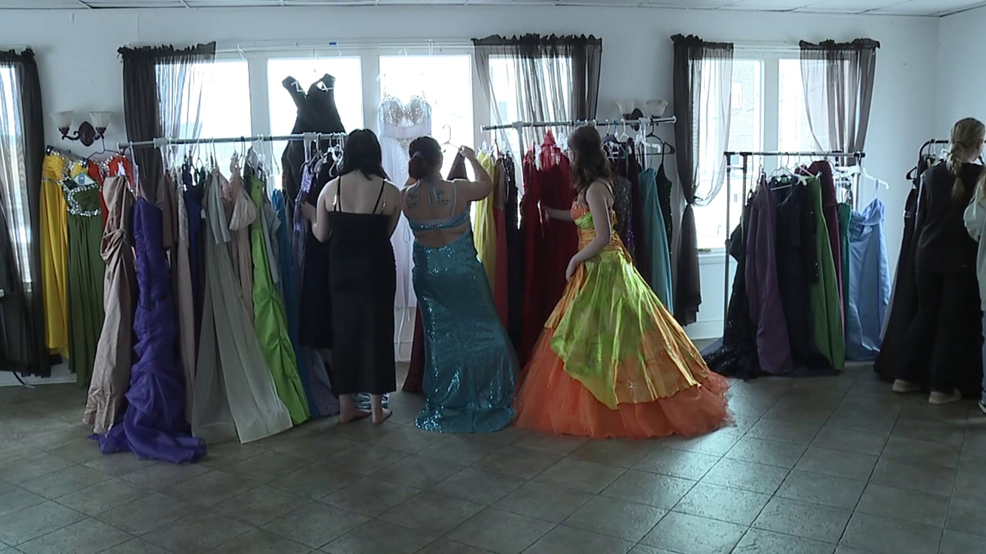 Chloe Birt helped organize the prom dress giveaway at Intoxicology Department in Berwick.