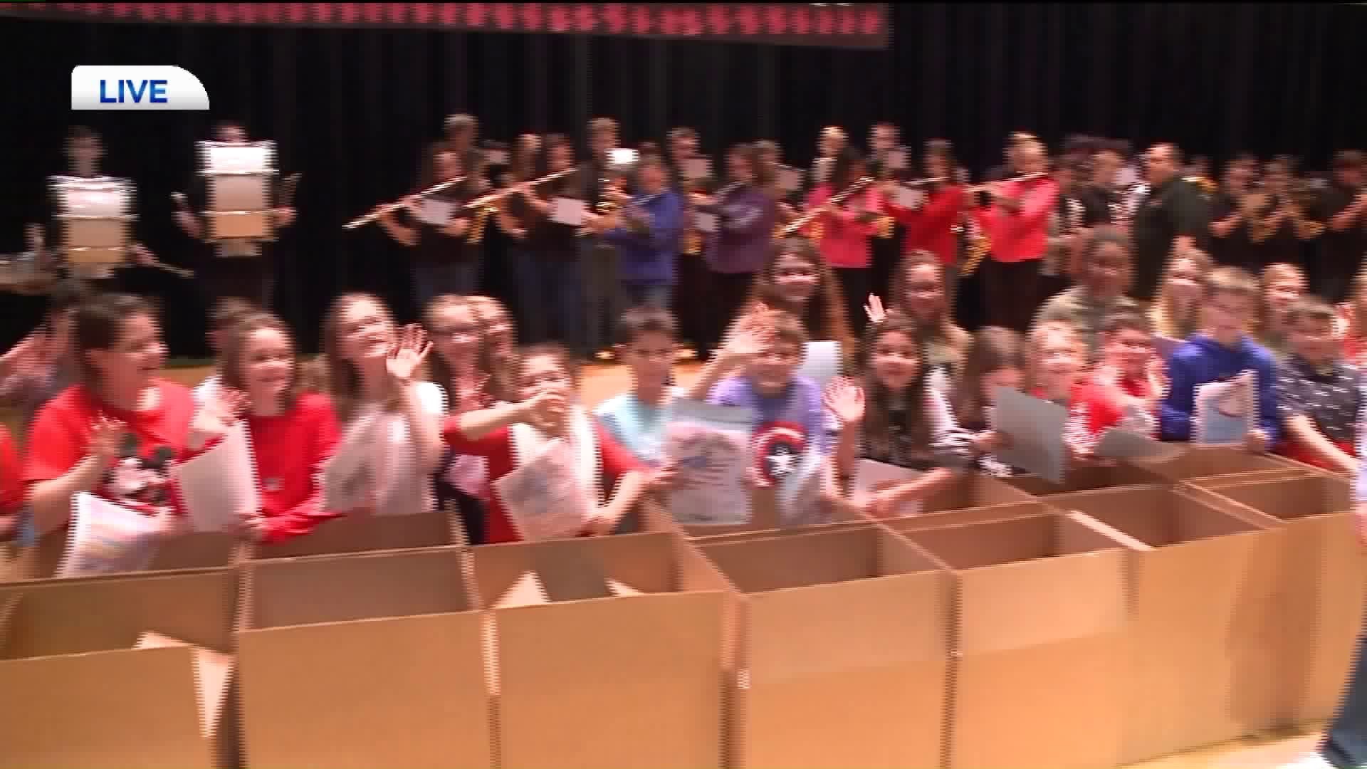Serving Those Who Serve: Area Students Give Back to Troops for Veterans Day