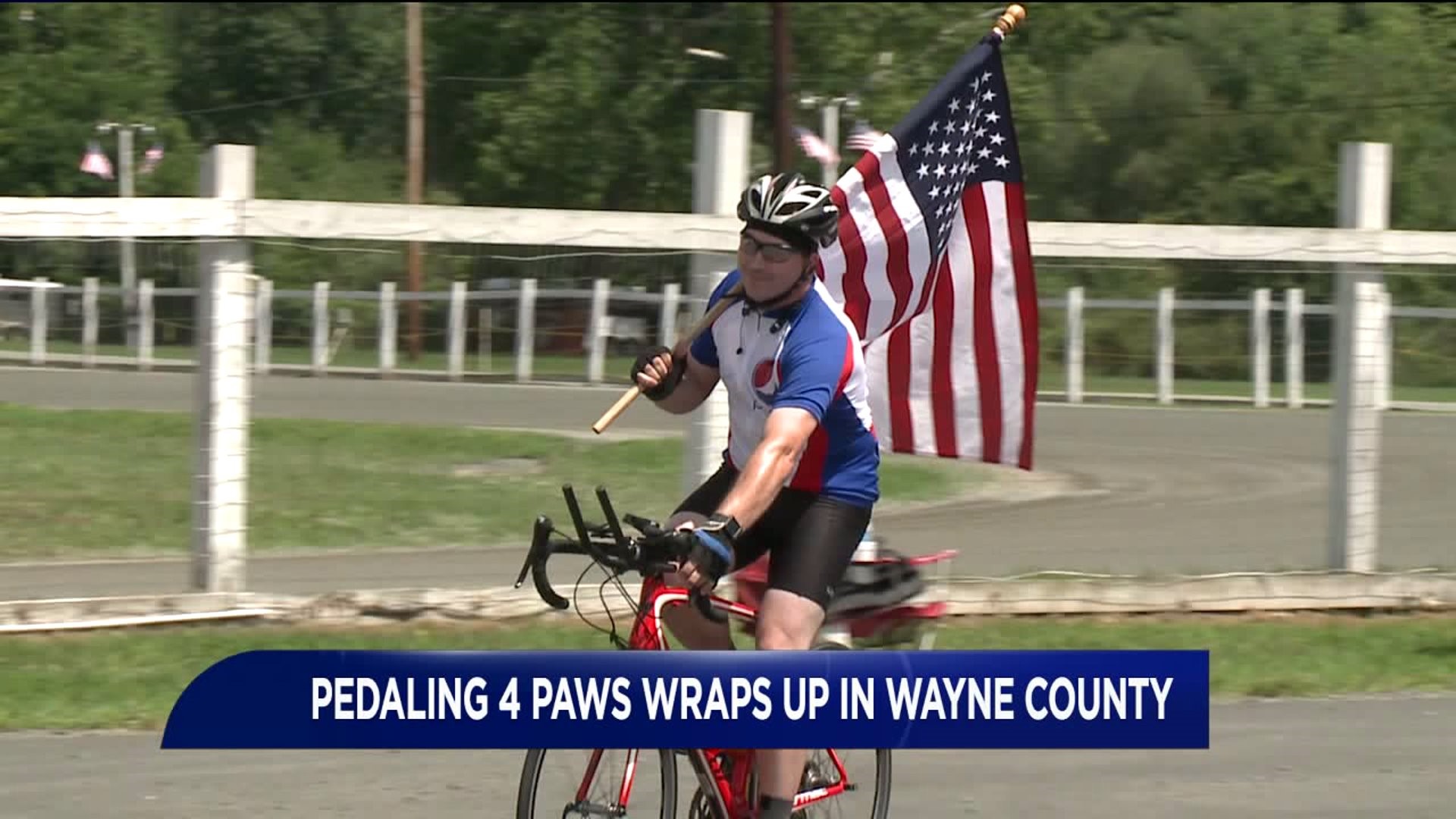 Bicyclist Rolls Into Home Stretch of Charity Ride