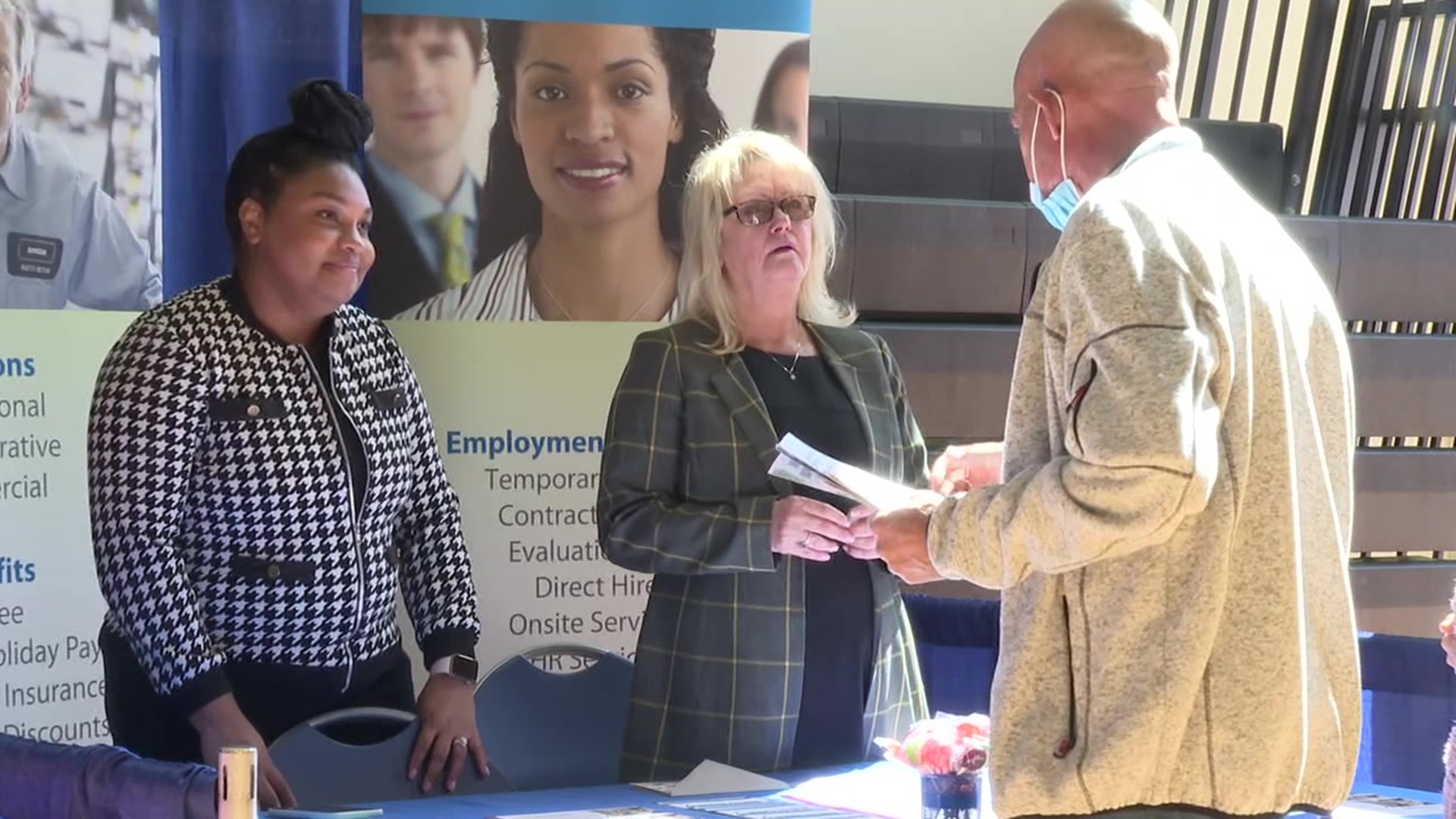 More than 50 employers were looking to fill hundreds of open positions.