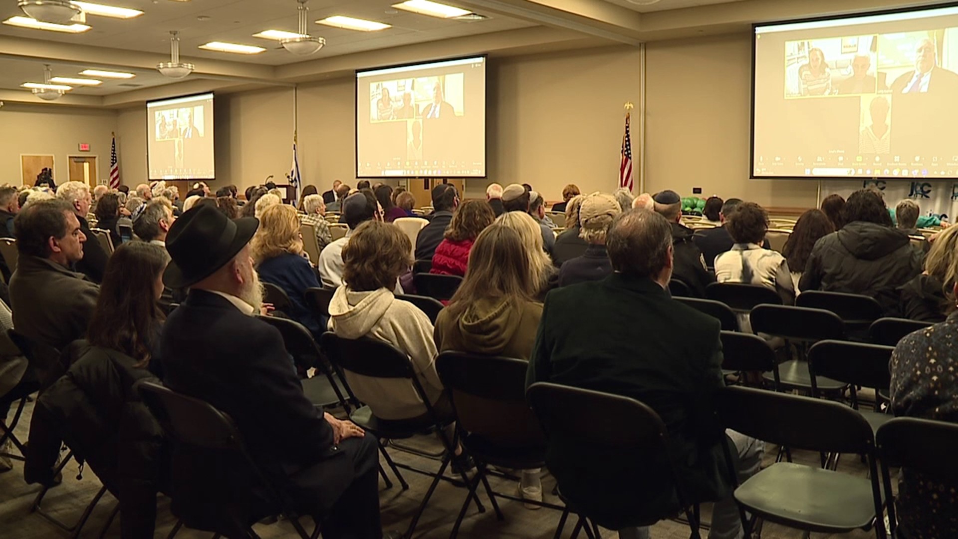 Hundreds came out to stand with Israel at a rally in Luzerne County on Tuesday.