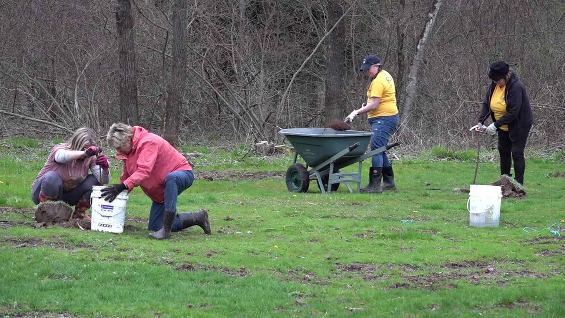 It was a community effort in Honesdale to welcome spring with open arms ahead of Earth Day.