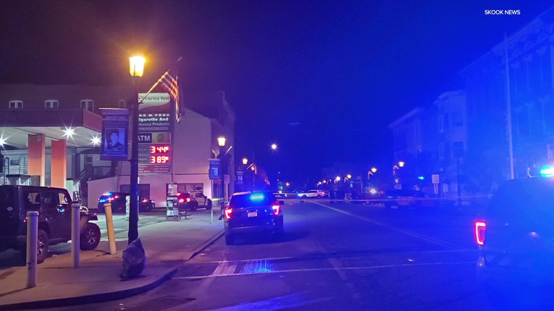Police were called to a fight at the intersection of East Centre and South 2nd Streets and found two shooting victims nearby.
