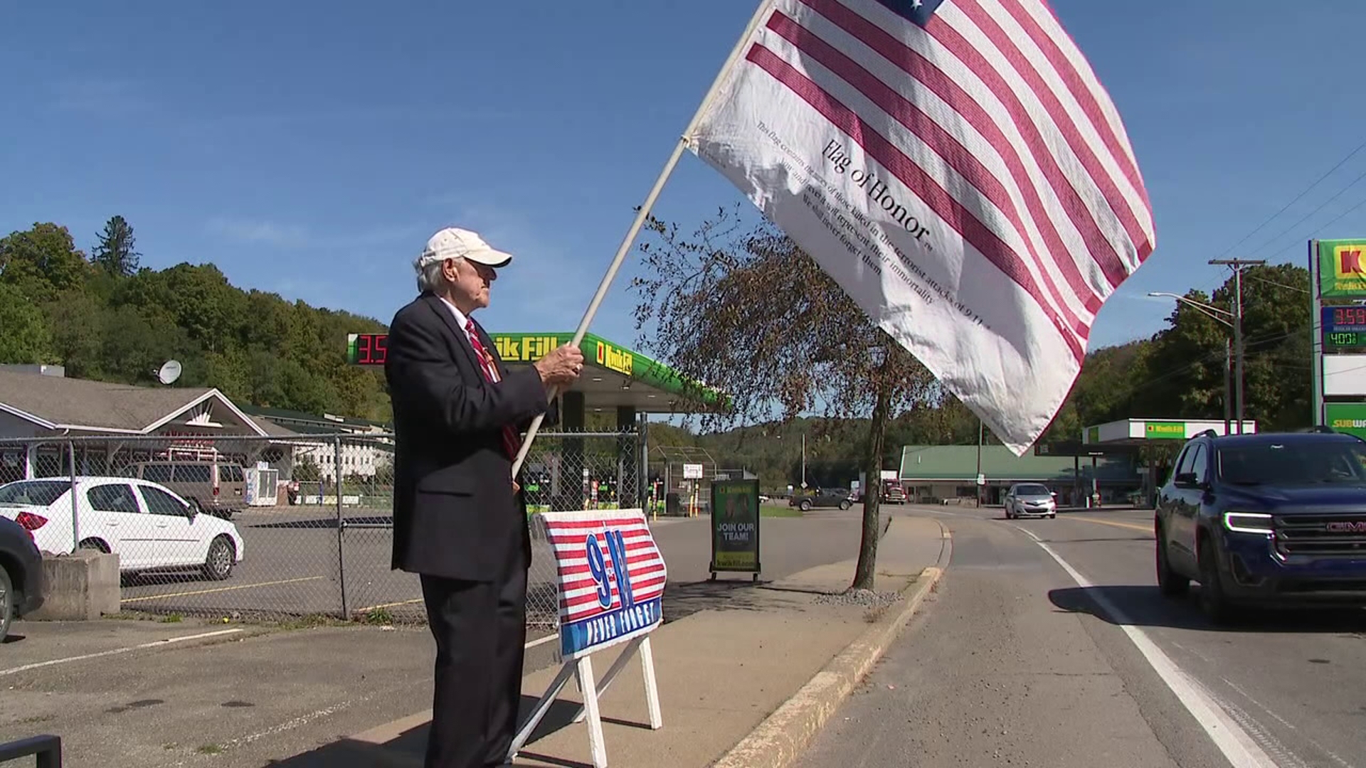 Newswatch 16's Mackenzie Aucker spoke with a man from Sullivan County paying his respects a little differently each year on 9/11.