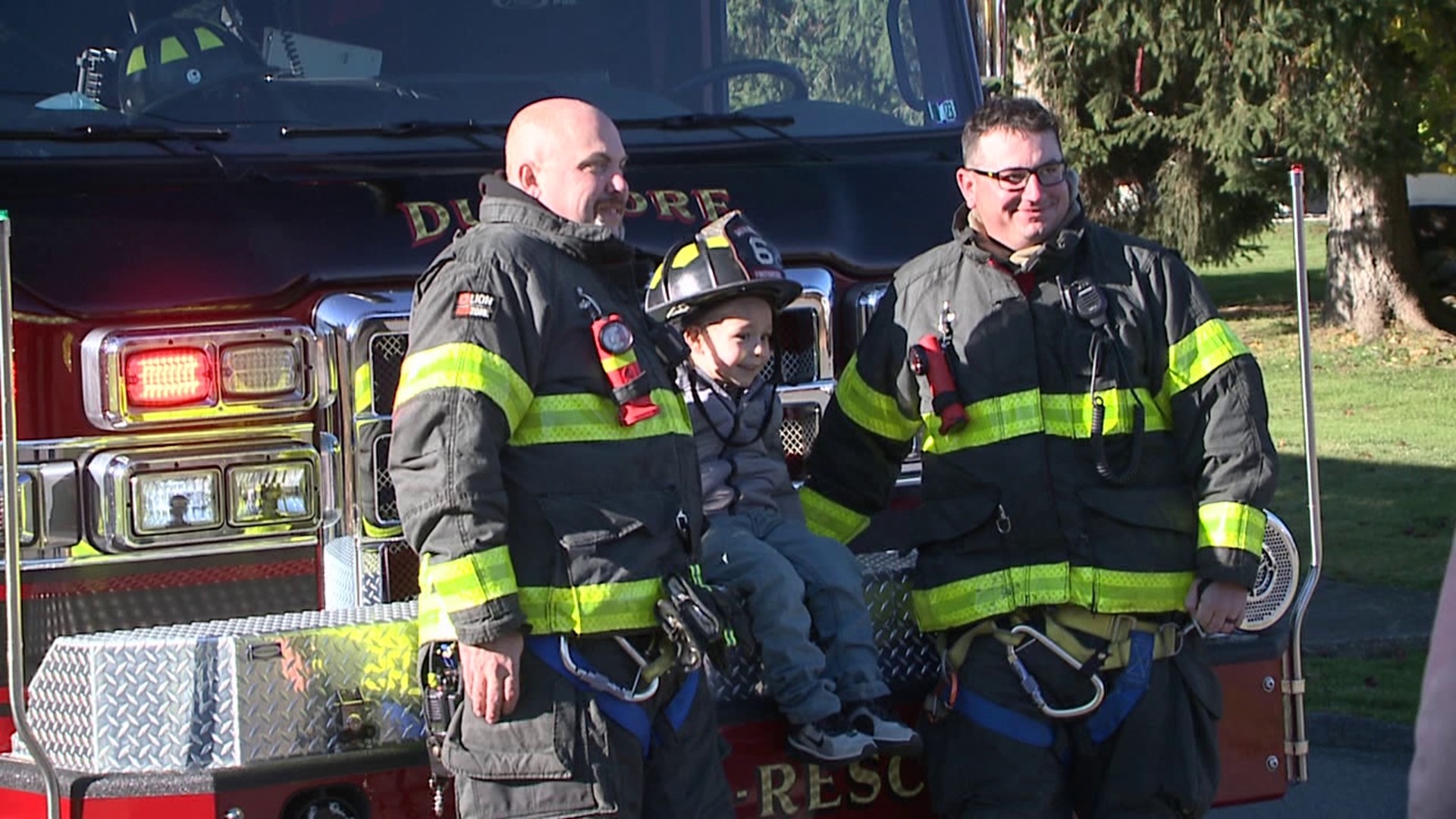 A Lackawanna County child got a special homecoming surprise after battling cancer.