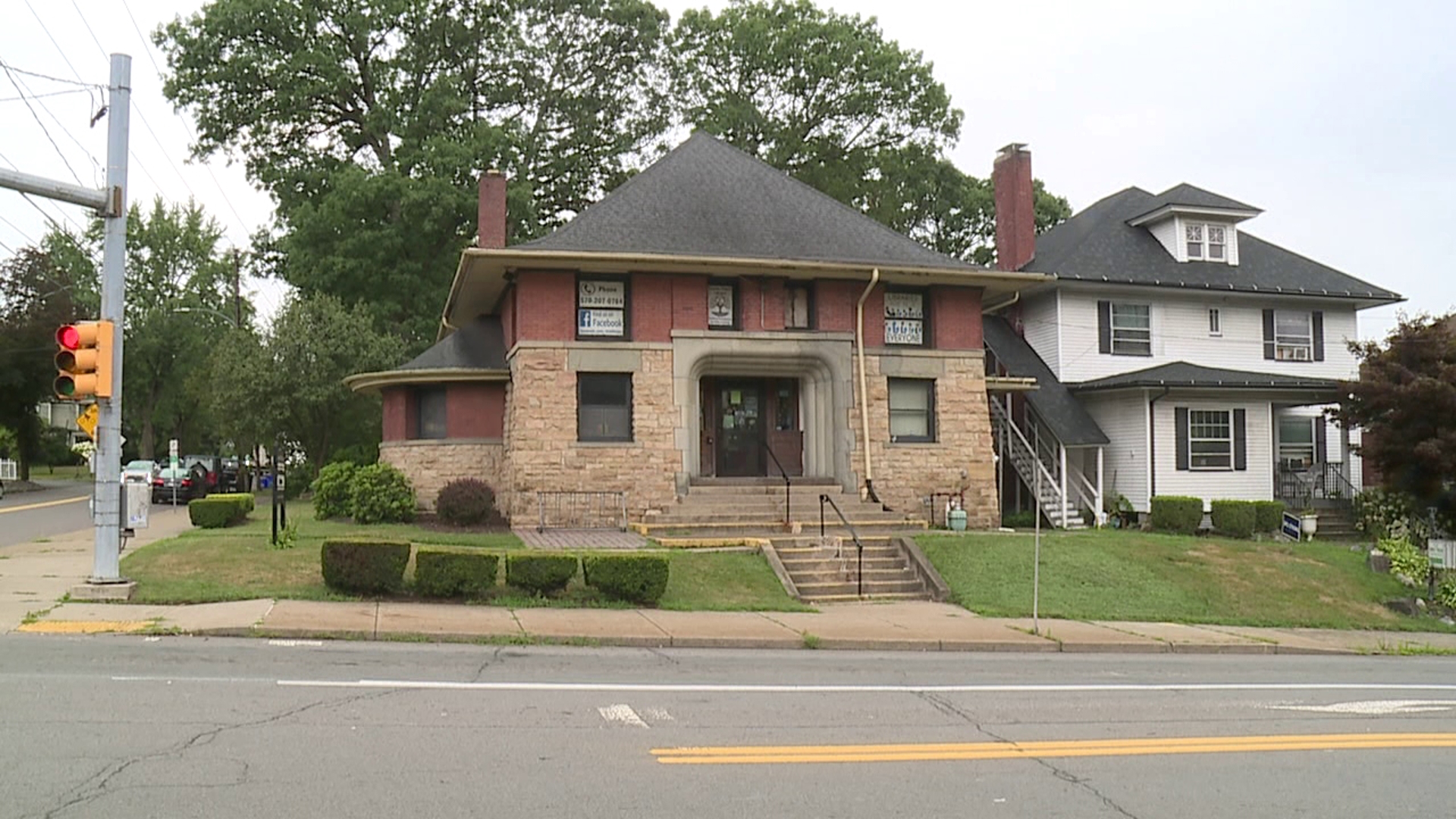 Renovations are underway at the Nancy Kay Holmes Library in Scranton.