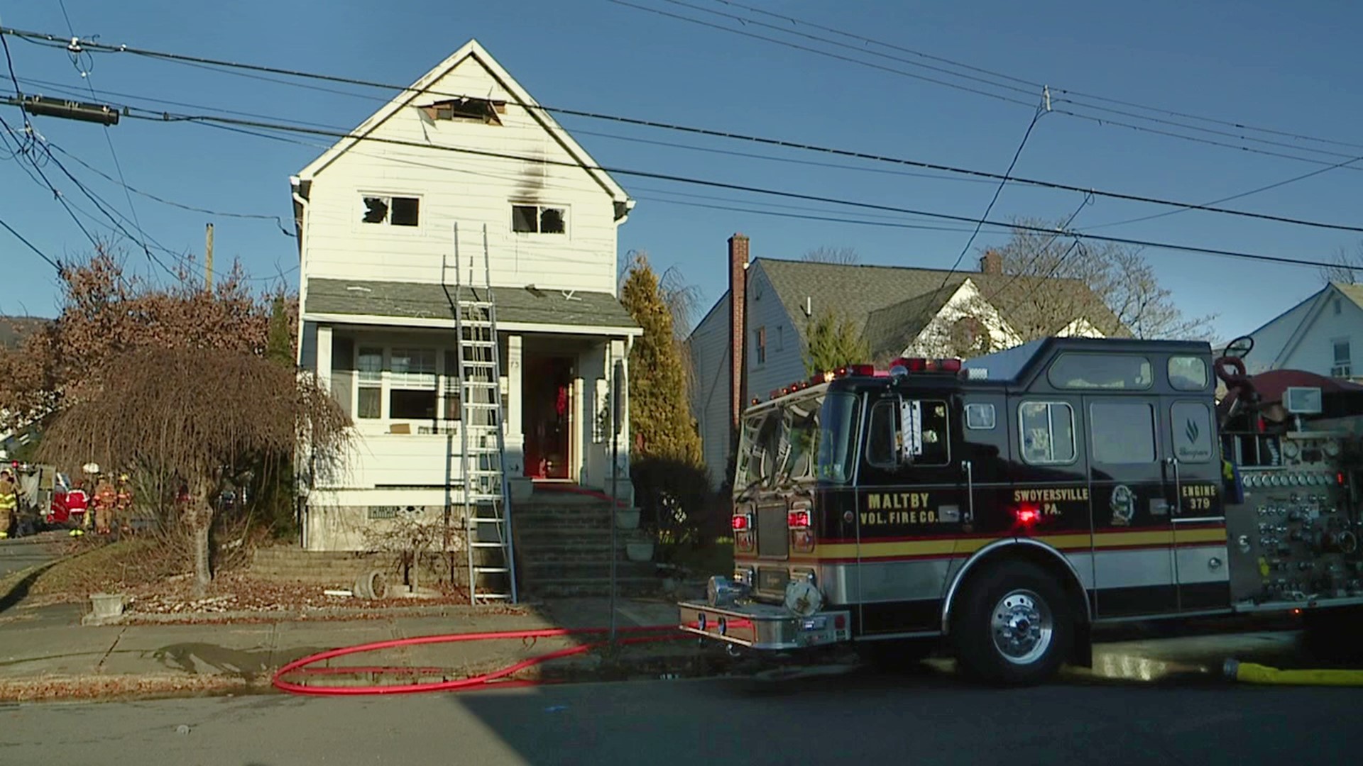 The place in Swoyersville caught fire before 8 a.m. Wednesday.