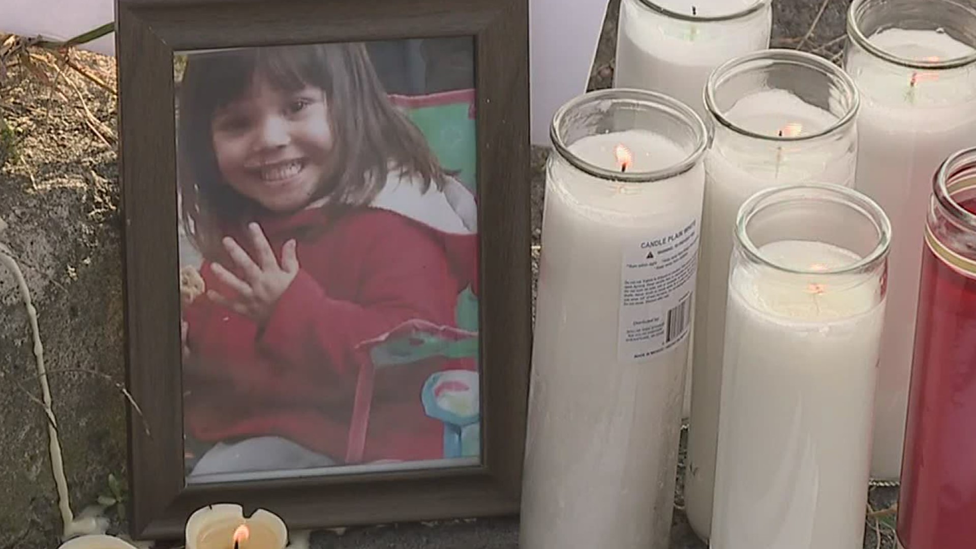 Cathalina, 3, was accidentally hit and killed Saturday while at a park in Plymouth for a birthday party. Sunday family and friends gathered to remember her.