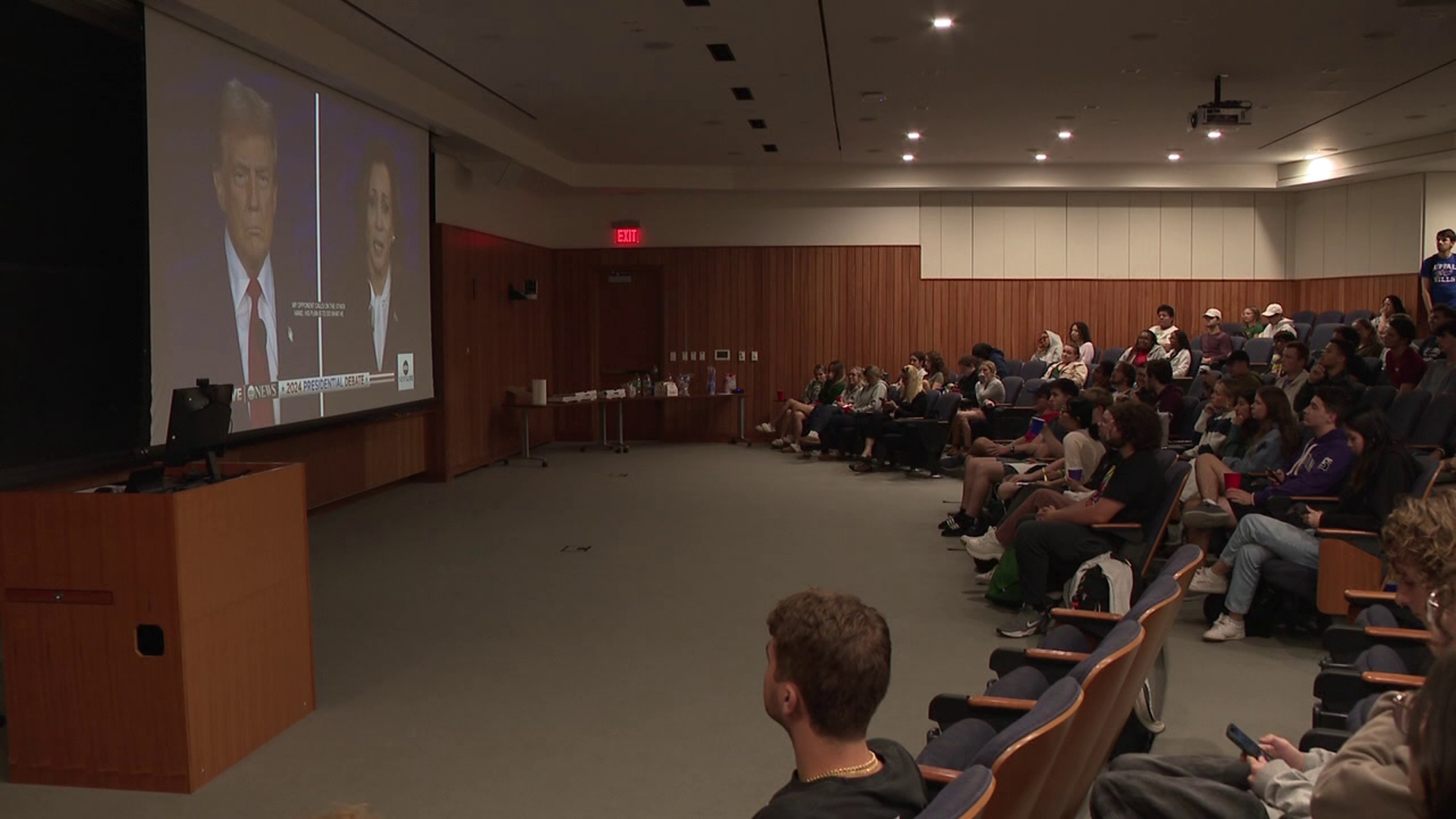 A debate watch party at the University of Scranton welcomed college students of all political beliefs.