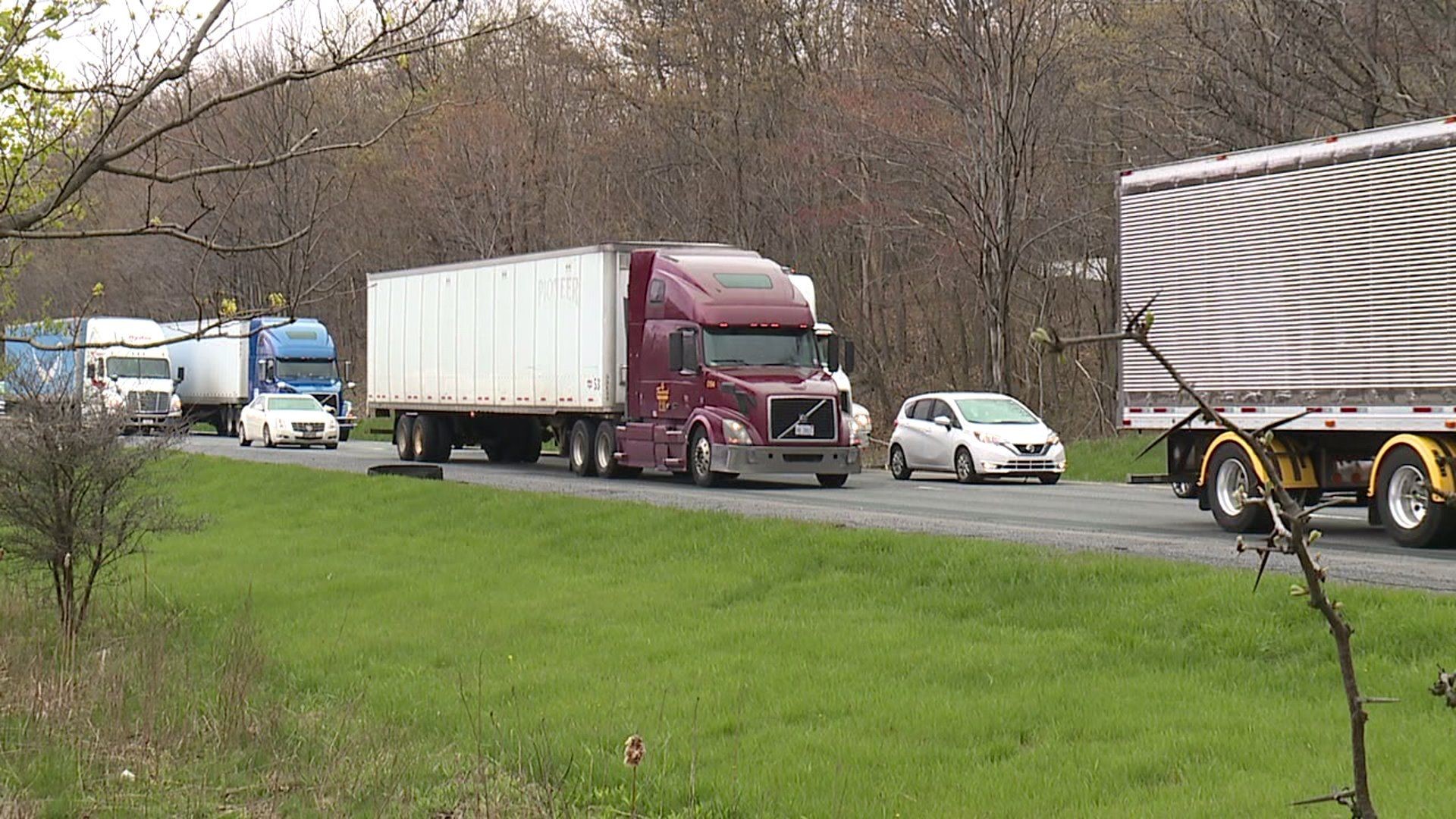 Increase in Truck Traffic on Area Interstates