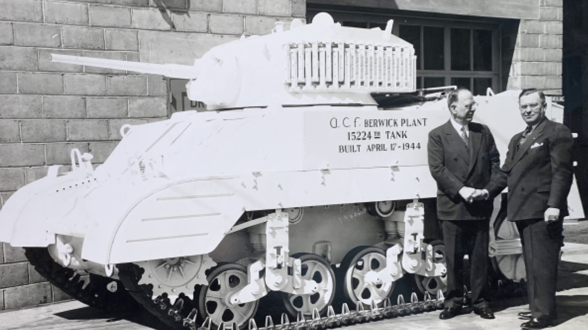 Jon Meyer headed to Berwick to see how a soldier would have squeezed into a tank during World War II.