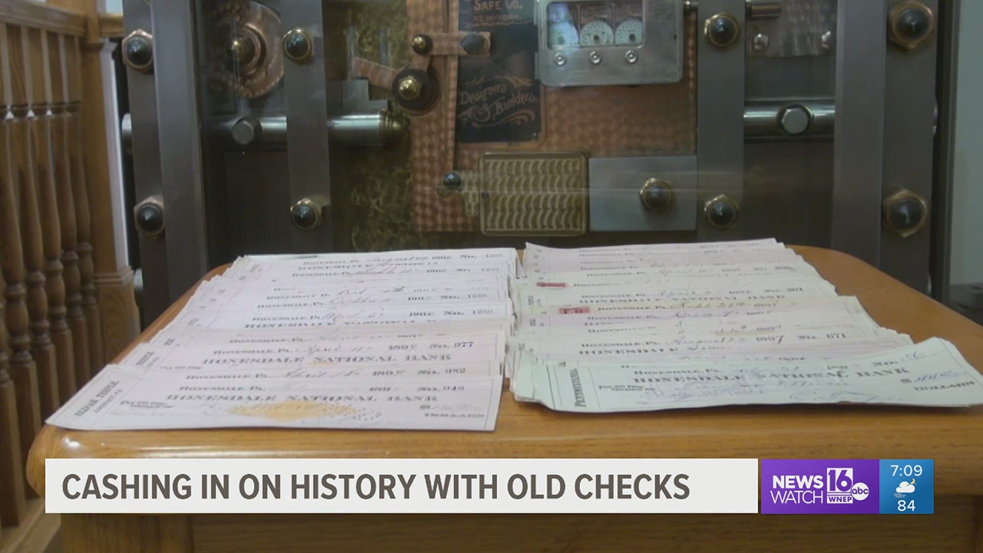 A bank in Wayne County received a pleasant surprise when a customer brought in pieces of the bank's financial history.