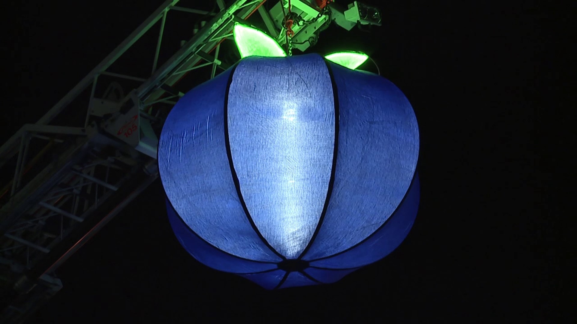 At midnight, a blueberry will be lowered from the ladder of a fire truck as part of a new New Year's Eve tradition in Wilkes-Barre Township.