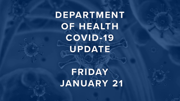 Here are the latest COVID-19 numbers for Friday, January 21