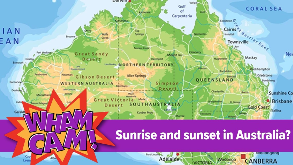 Wham Cam: Sunrise and sunset in Australia?