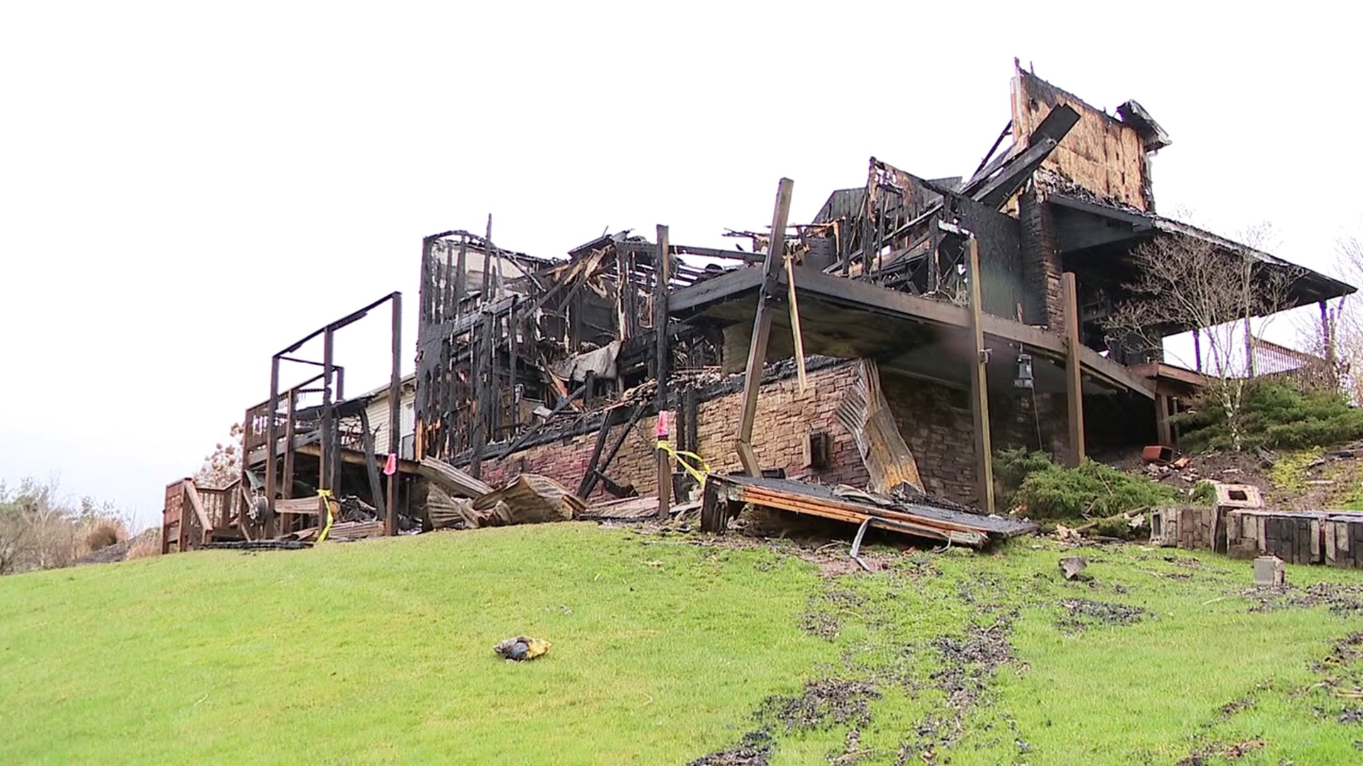 A family in Luzerne County lost everything after a fire ripped through their home over the weekend.