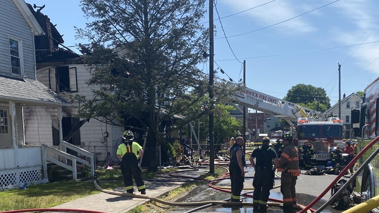 Flames gut Berwick home