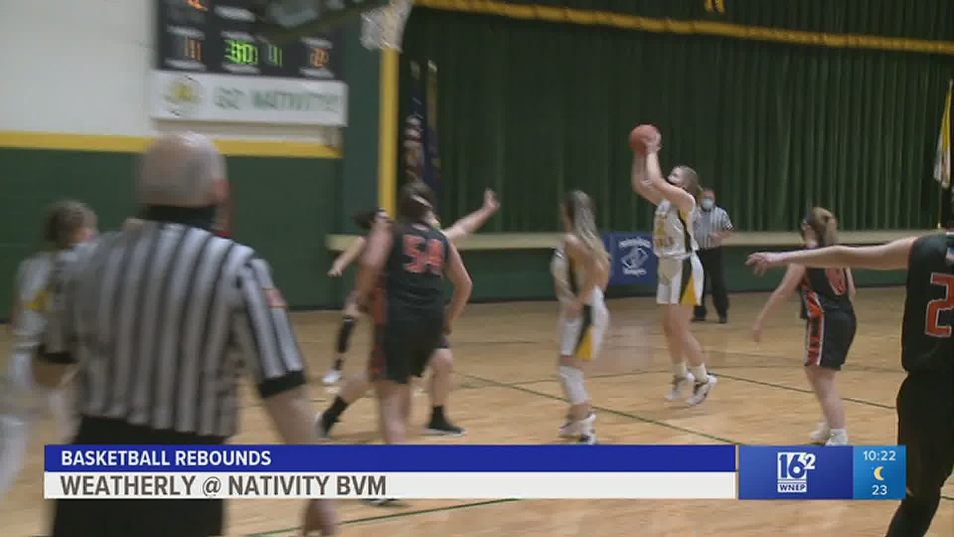 Nativity BVM Golden Girls defeat Weatherly in Schuylkill league opener