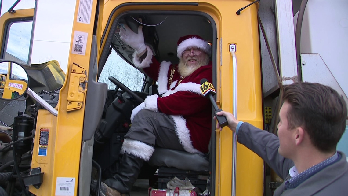 'PennDOT Santa' clears roadways while spreading Christmas cheer in Wyoming County