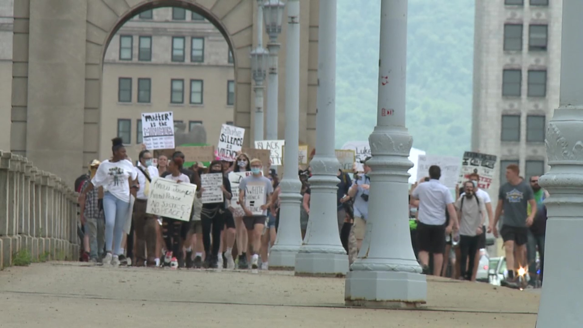 Demonstrations for the Black Lives Matter movement continued in our area as people marched in Luzerne County to spread their message against racial injustice.