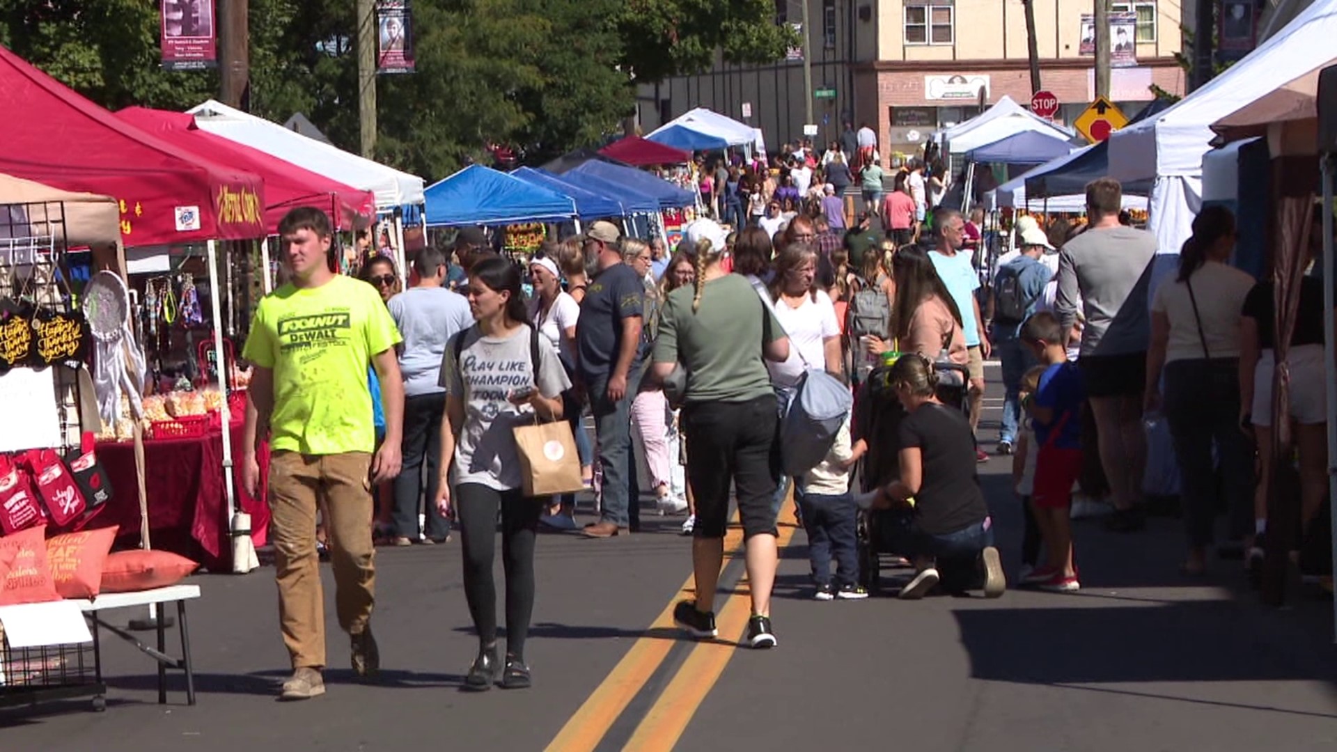 The Luzerne Merchants Association held the 25th Annual Fall Pumpkin Festival Saturday after a 3-year hiatus.