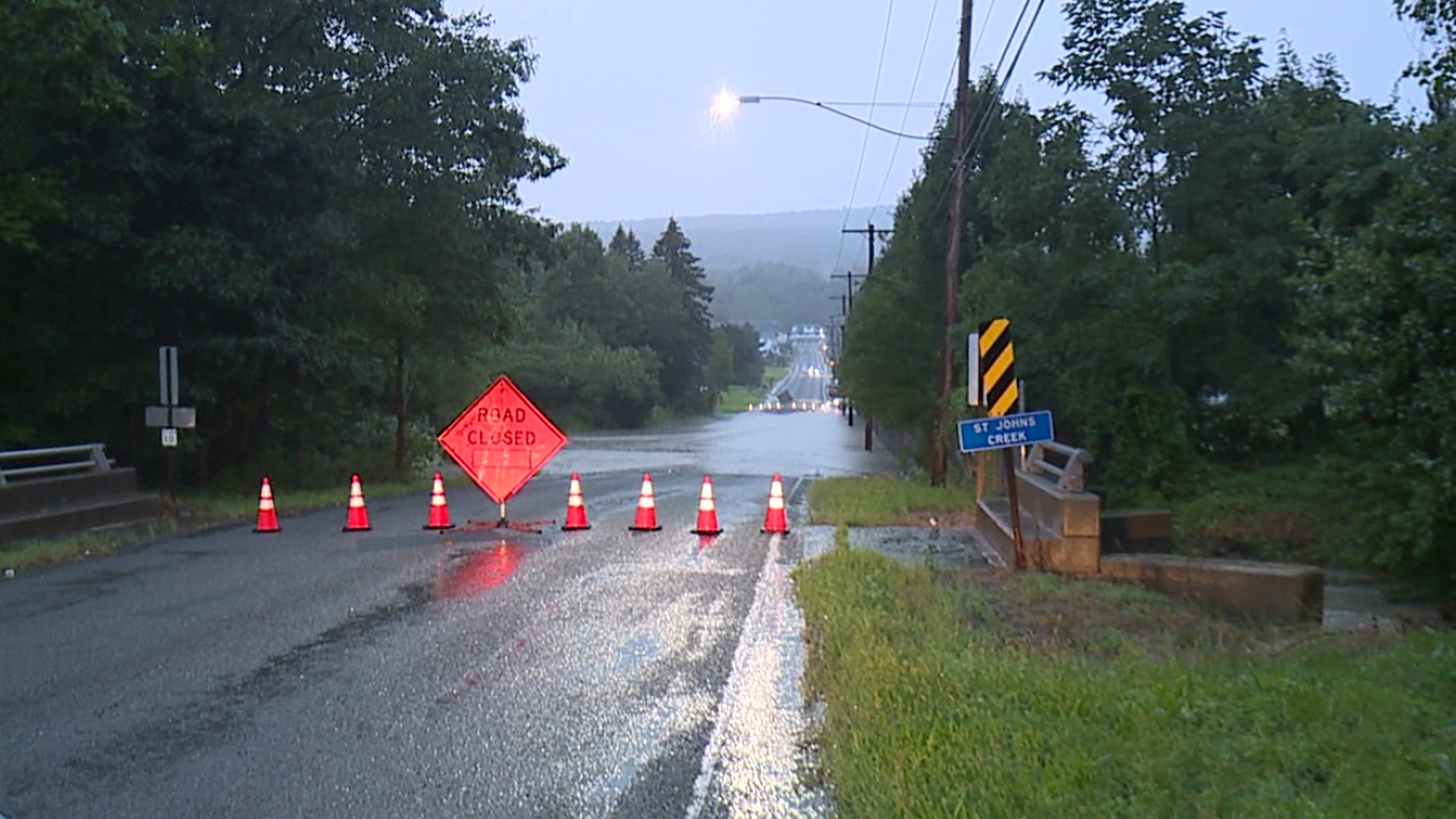 Several roads closed in Lackawanna and Luzerne Counties