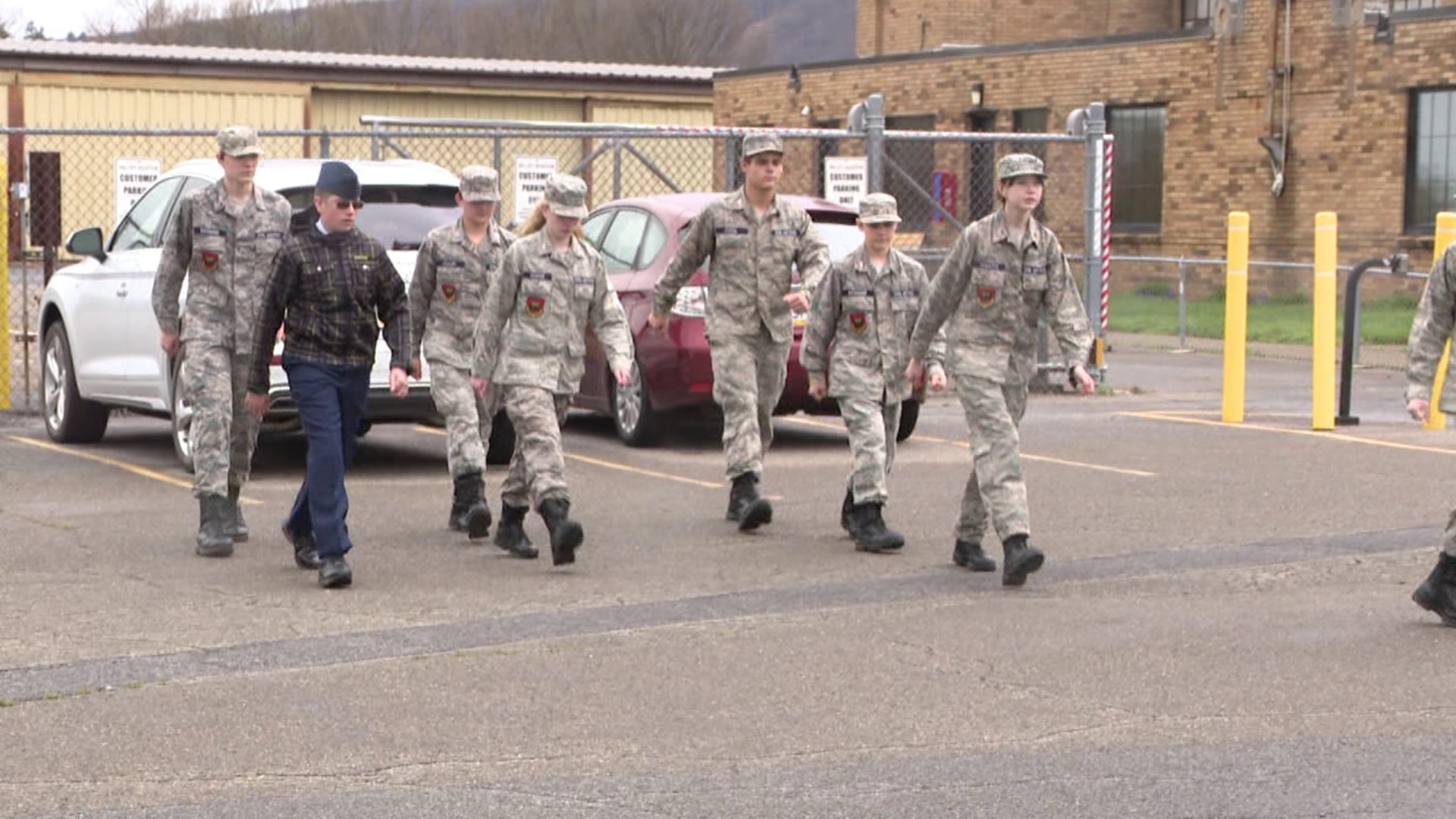 Even though it was raining for a lot of the day, folks still came out to an airport in Luzerne County to learn about the Civil Air Patrol.