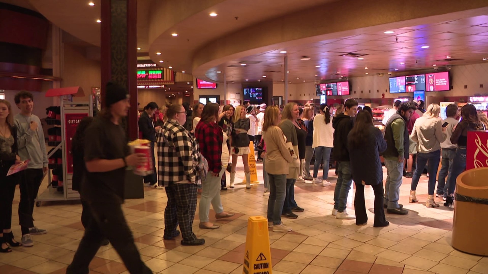 Taylor Swift fans are packing movie theaters in style to see her Eras Tour film.