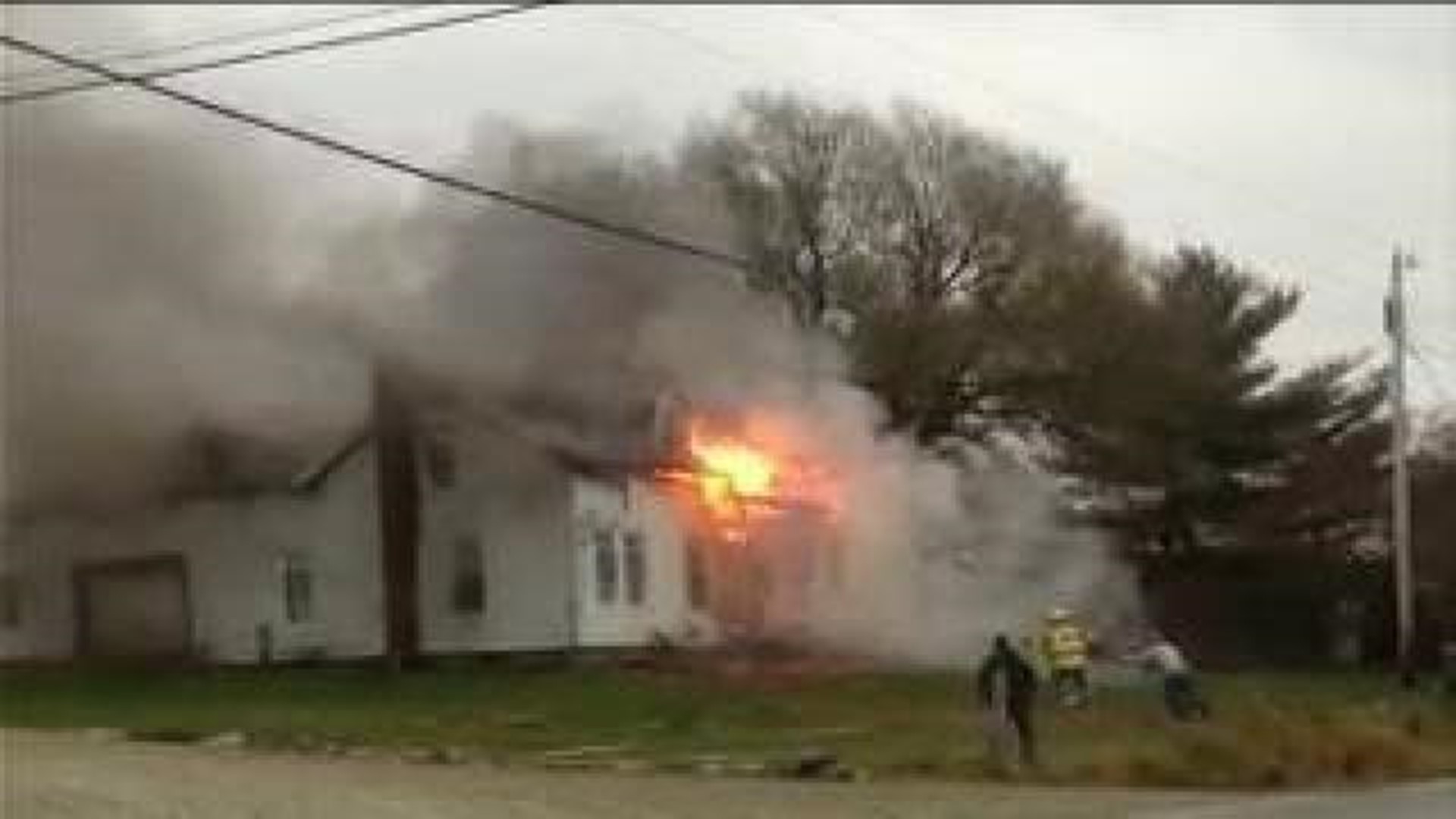 Home Damaged By Flames