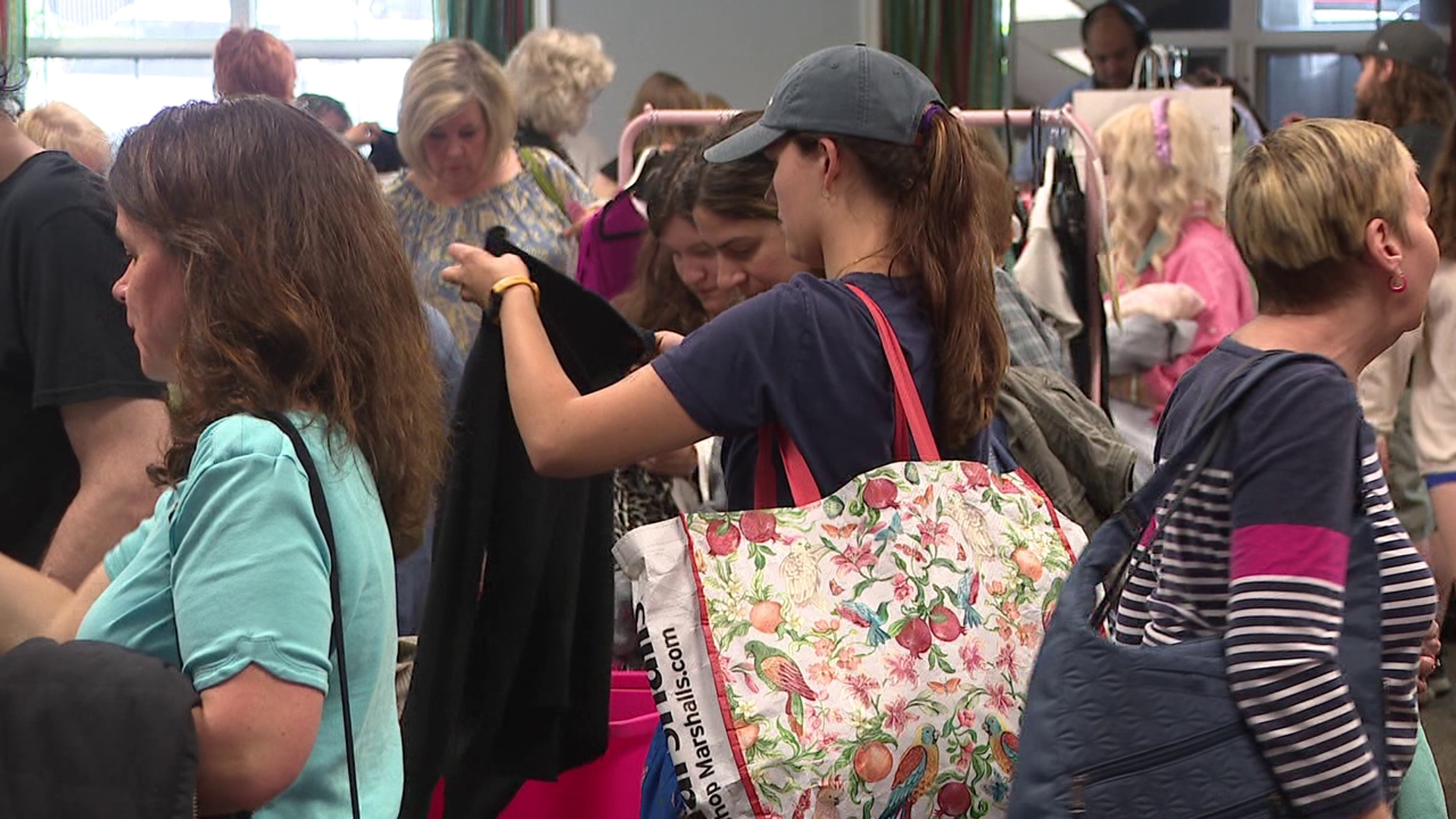 Community members refreshed their wardrobes sustainably at Swap Scranton's free clothing swap in Dunmore on Saturday.