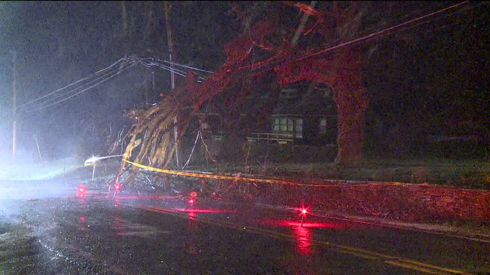 Wind Causes Power Outages, Trees Down