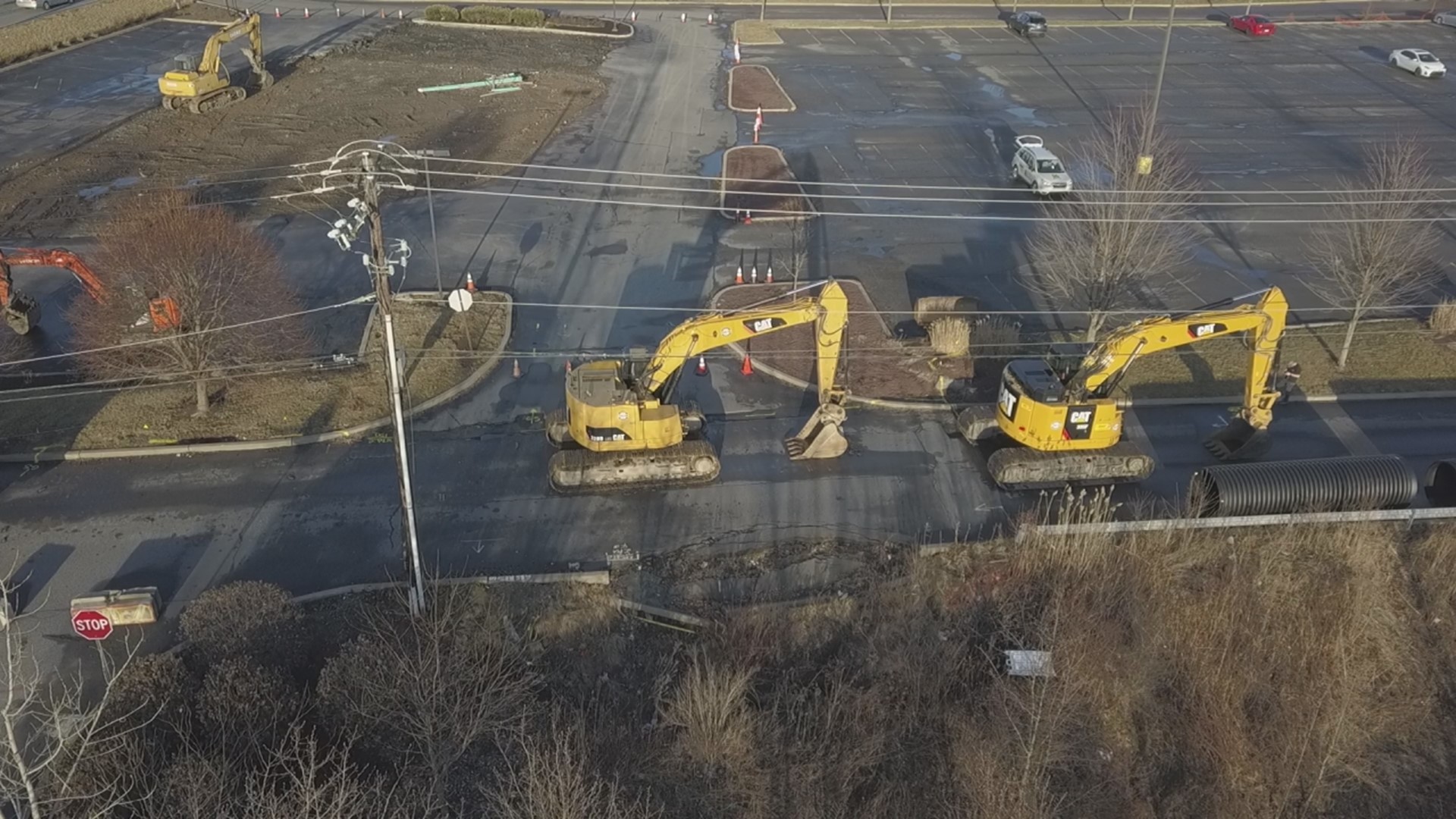 Work is finally underway to address recurring flooding issues along Commerce Boulevard.