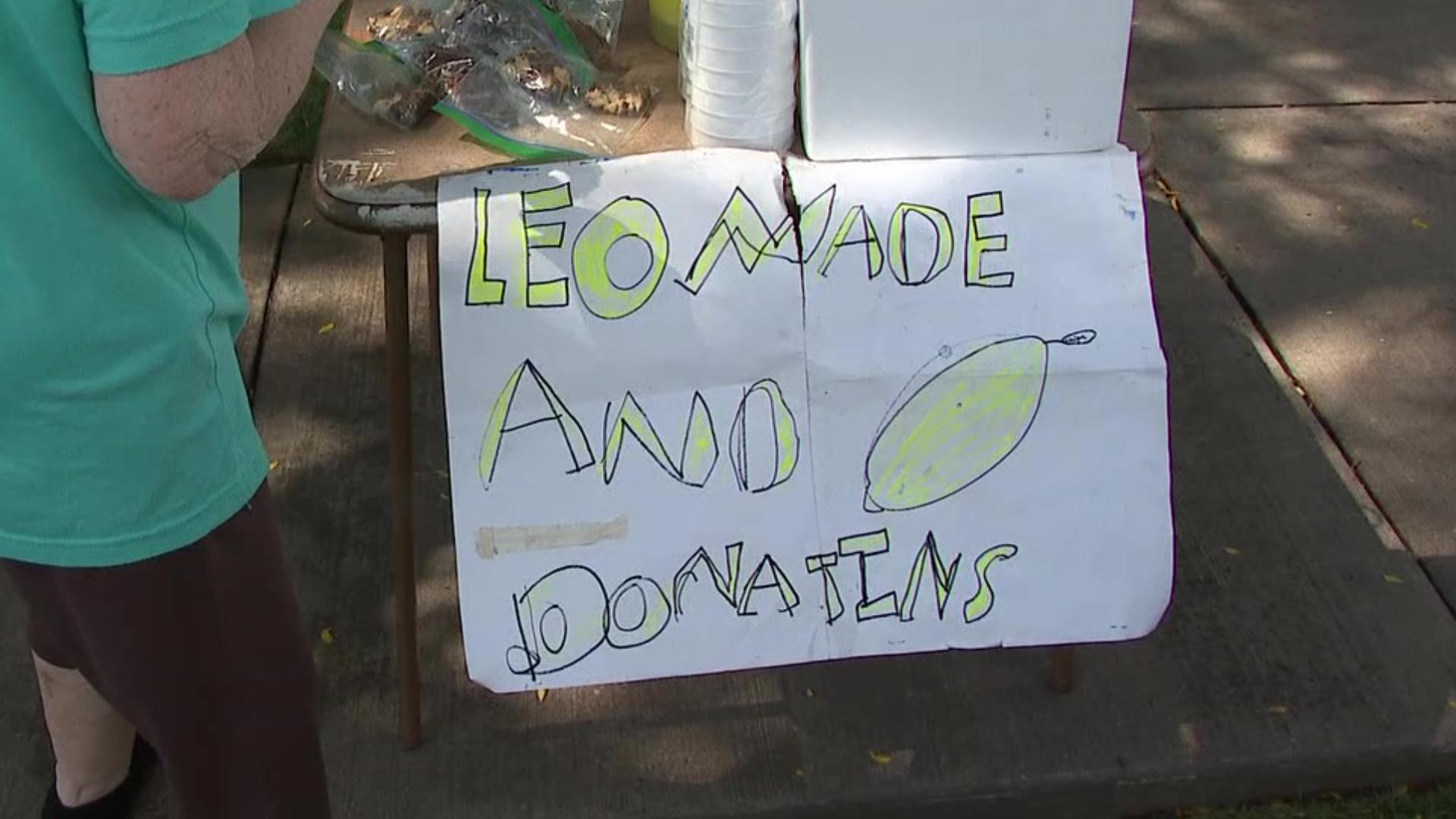 It's the perfect weather for some ice-cold lemonade, and a boy from Middleburg had the right idea. But the money isn’t for a new toy or video game.