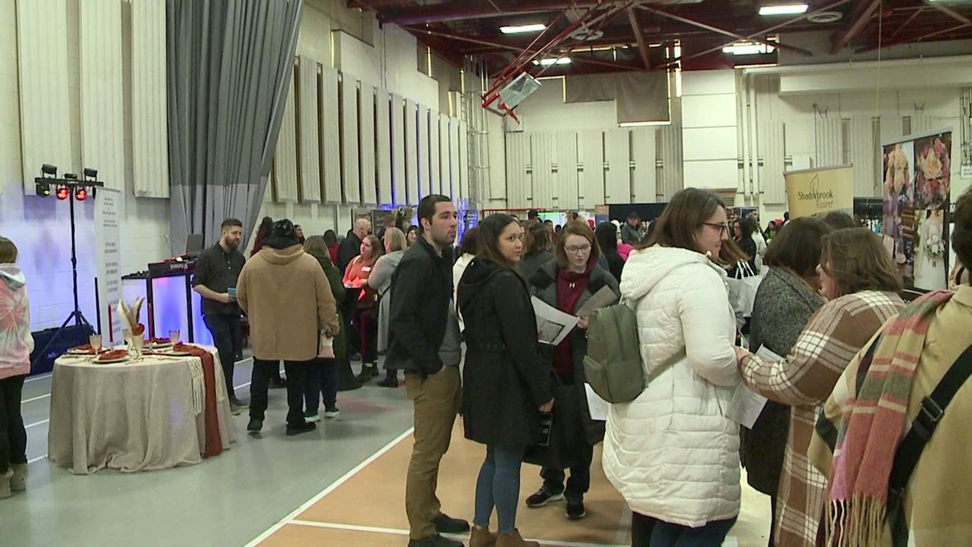 The threat of snow wasn't going to stop a bridal show from taking place in Scranton on Sunday.