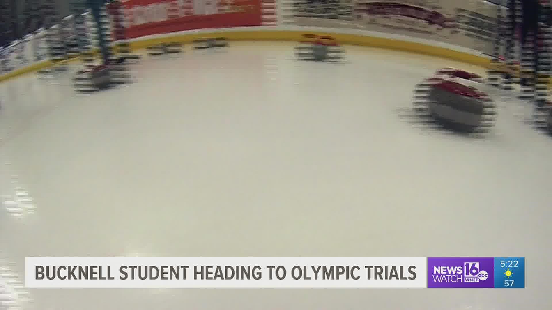 A Bucknell University student has winter on her mind. She will participate in this weekend's U.S. Olympic team trials for curling.