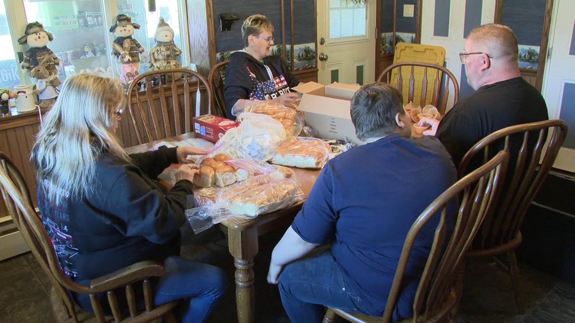A family in Mount Pleasant Mills is paying it forward by preparing Easter meals and baskets for 500 people.