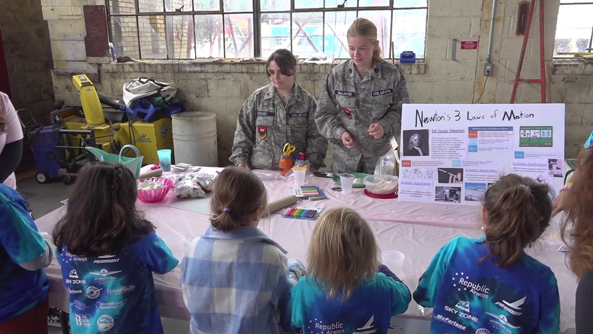 Saturday was a chance for girls to learn about the possibilities in the world of aviation in Forty Fort.