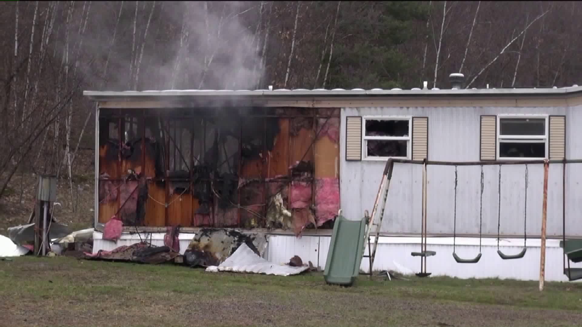 Fire Destroys Home in Taylor
