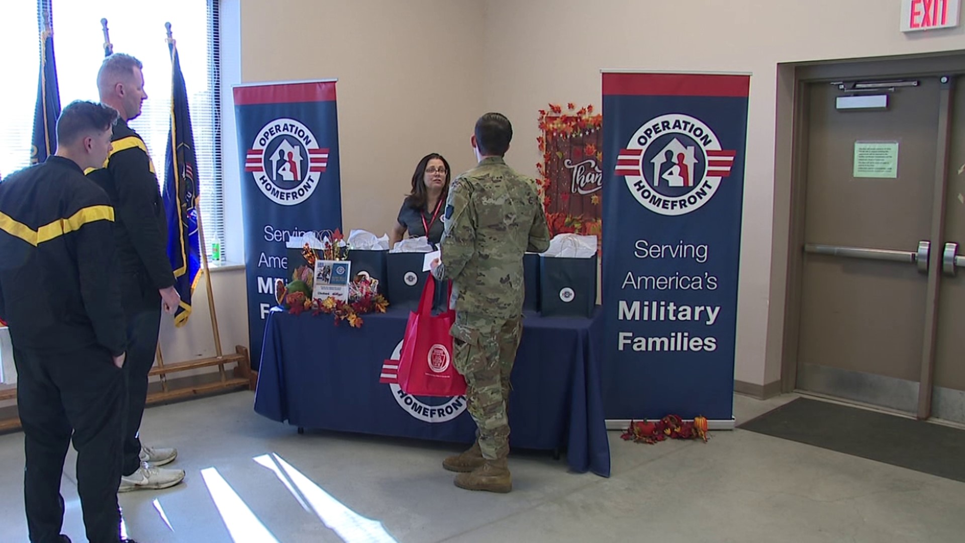 A nonprofit gave out gift cards for holiday meals for service members in Scranton on Sunday.
