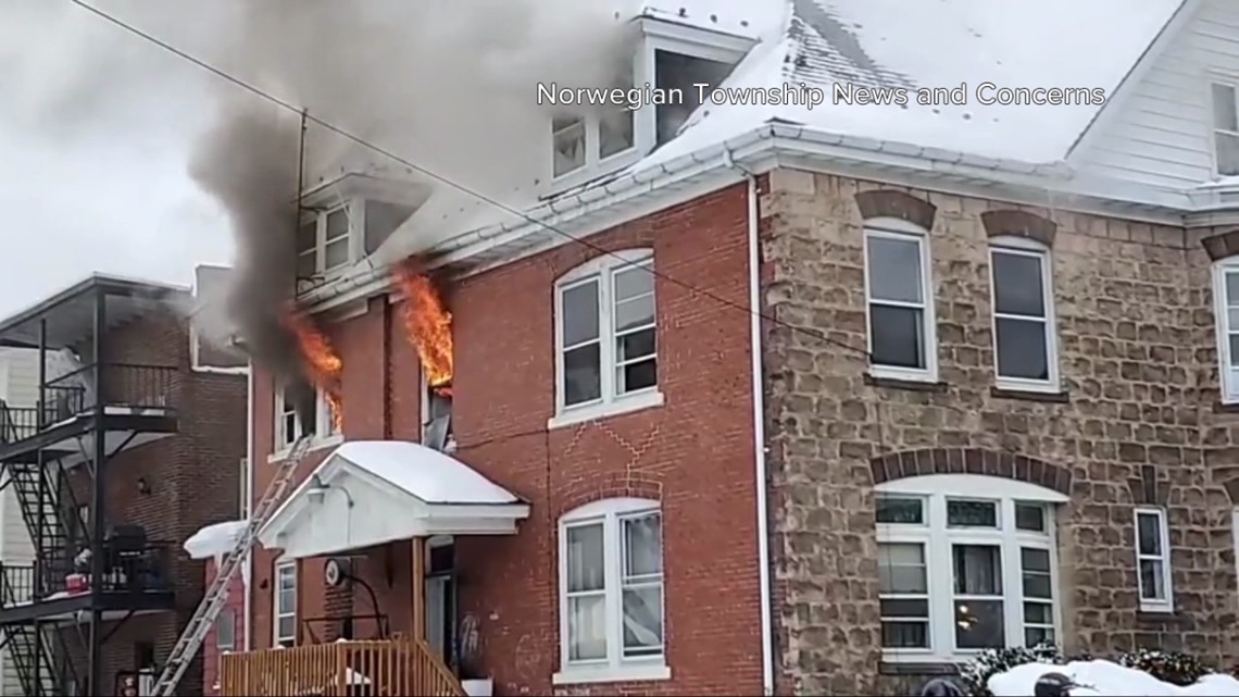 Flames scorch apartment building in Schuylkill County - Vimarsana News