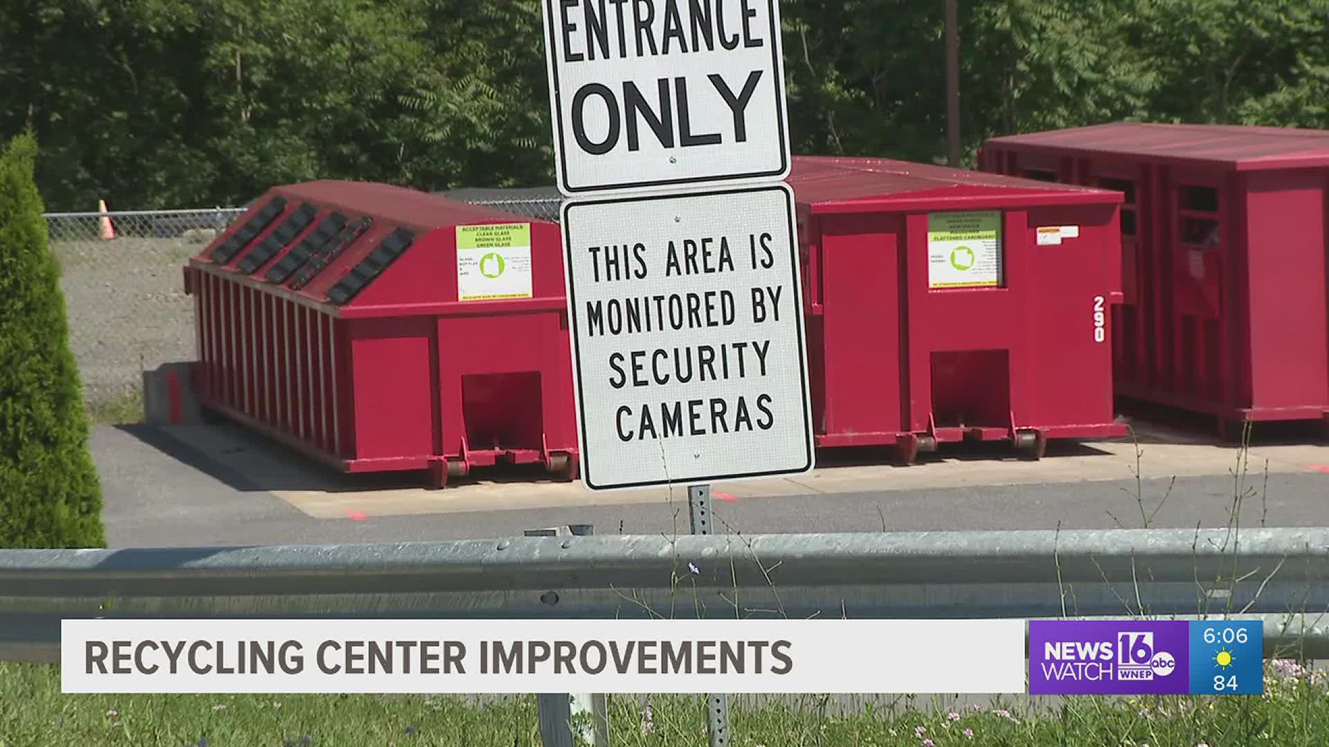 Recent improvements at a recycling center in Lycoming County have led to a reduction in illegal dumping.