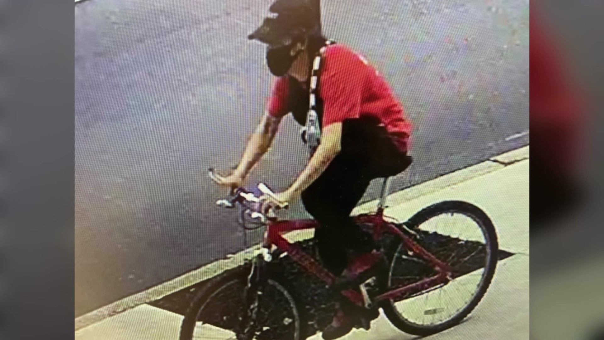 Officers say he slapped or groped women before speeding away on his bike.