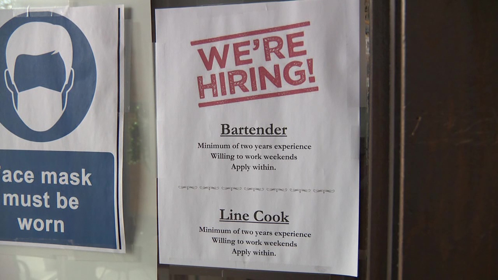 Restrictions on bars and restaurants will ease up a bit next month and while it's good news for those business owners the rush is now on to hire back help.