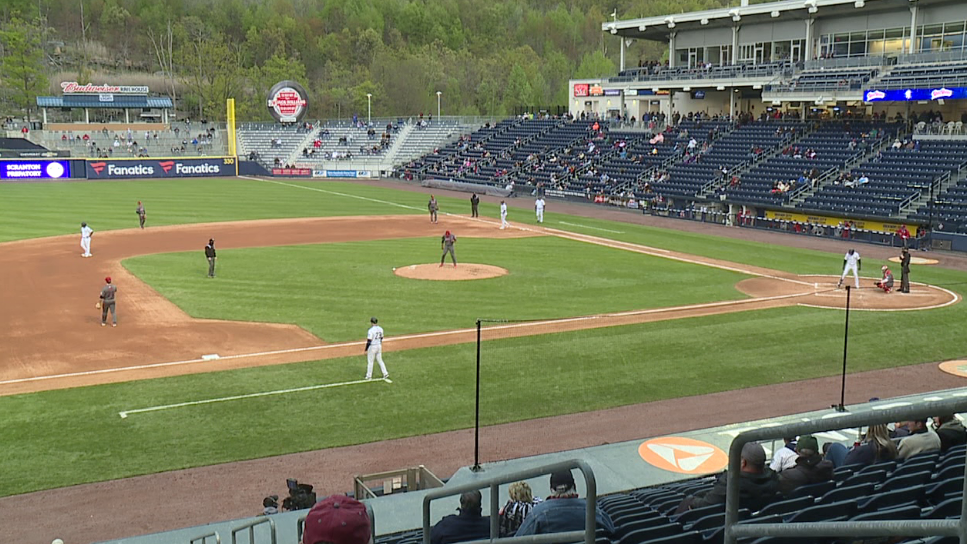 This is the first time fans have been able to watch the game in person from PNC Field in a year and a half. The 2020 season was canceled because of the pandemic.